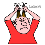 6 signals of lifestyle change need by man pulling hair out as stress reaction