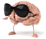 Mind your Brain and you will get rewarded as illustrated by Brain smiling in sunglasses