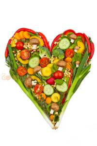 Health Matters illustrated by a heart made of vegetables