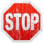Good Rest is part of getting a healthier life, and saying stop and setting boundaries is key. Illustrated by a Stop Sign.