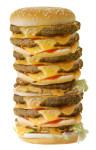 Junk Food Jungle Tactics are needed to tackle what is in all foods we buy today, illustrated by super sized Hamburger