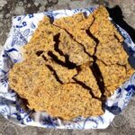 Crisp bread recipe full of health, gluten free goodness as illustrated by this picture.