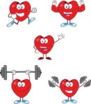 Statins vs Lifestyle Changes - What is best for your Heart Health? Illustrated by a heart doing exercises.