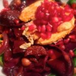 Red Root Rave superfood boosting recipe on thegoodista.com picture in all its glory with Halloumi cheese on top.