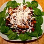 Warm Radicchio Salad with Feta in this picture. Recipe on thegoodista.com