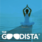 Alcohol and your job in this post in the category Health, Wellness and Mindfulness on The GOODista website, illustrated by meditating woman.