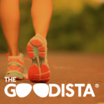 In picture logo for The GOODista website fitness category.