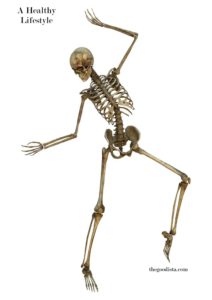 Overtraining: Finding the right balance illustrated by skeleton dancing.