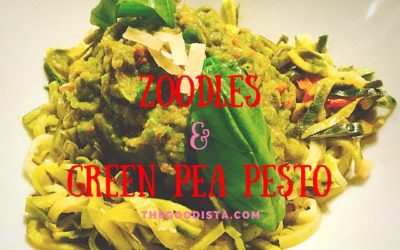 Zoodles with Green Pea Pesto Recipe