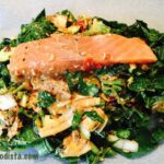 Salmon in a bag before oven trip in this picture.