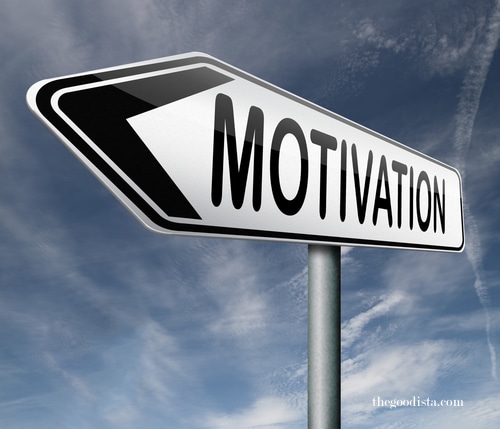 Job satisfaction and motivation factors, illustrated by 'Motivation' road sign