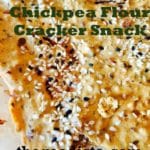 chickpea flour cracker snack recipe by thegoodista.com