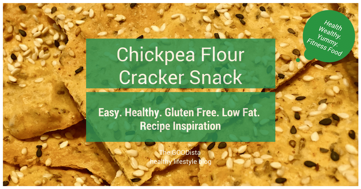 Chickpea Flour Cracker Snack Recipe - The GOODista